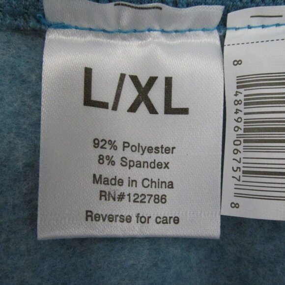 BLUE STAR WOMEN'S JUNIOR'S SZ L / XL LEGGINGS BLUE FLEECE LINED ANKLE LENGTH NWT - Picture 6 of 8